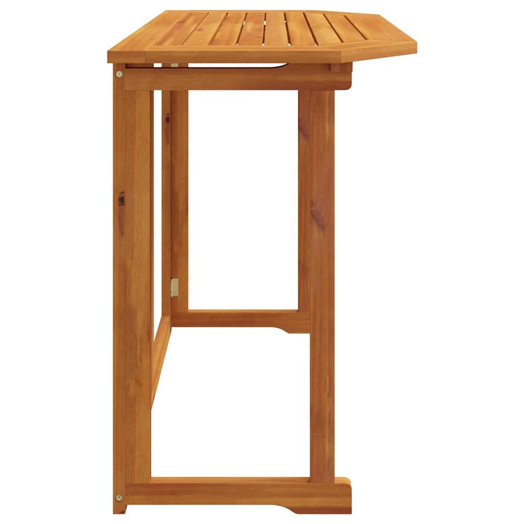 Bistro Table 90x50x75 cm Solid Acacia Wood