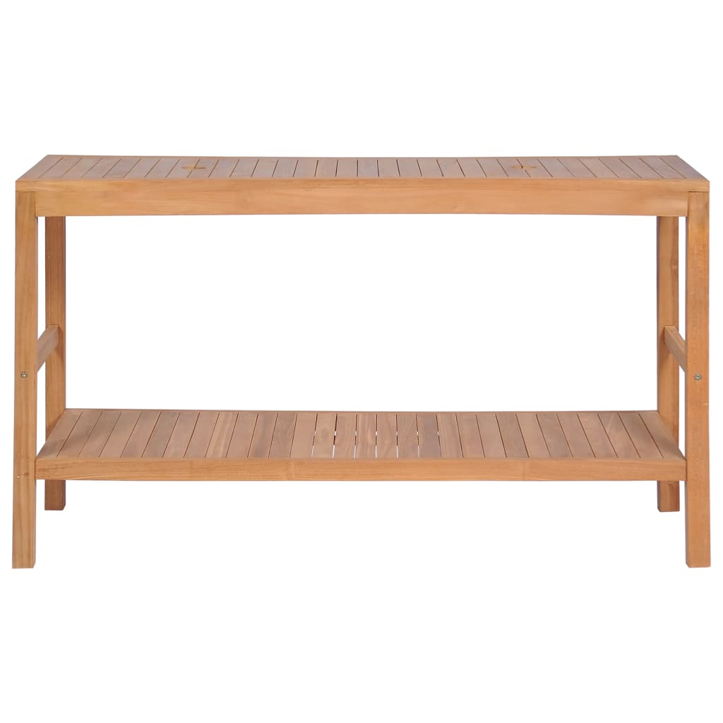 Bathroom Vanity Cabinet Solid Teak 132x45x75 cm