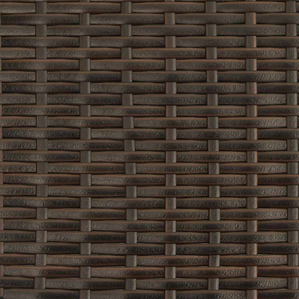 Stackable Outdoor Chairs 2 pcs Poly Rattan Brown