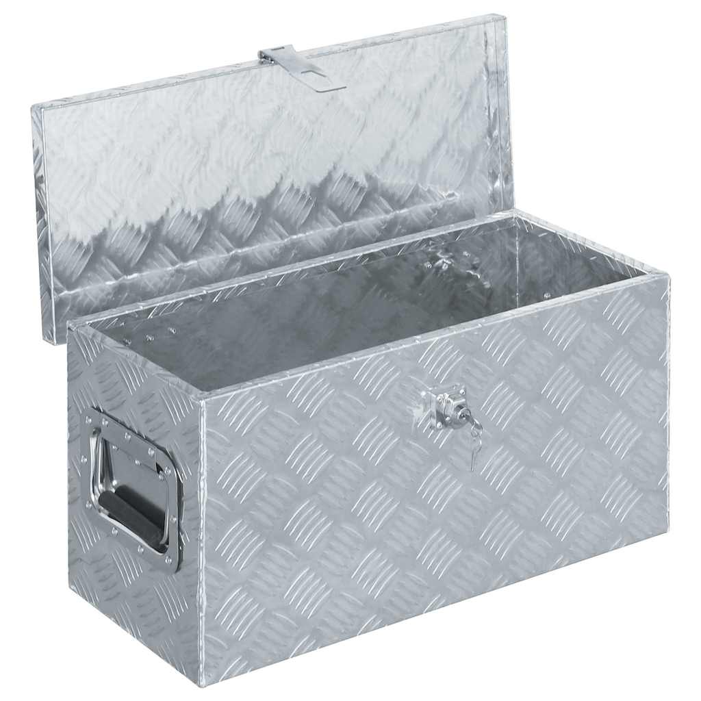 Aluminium Box 61.5x26.5x30 cm Silver