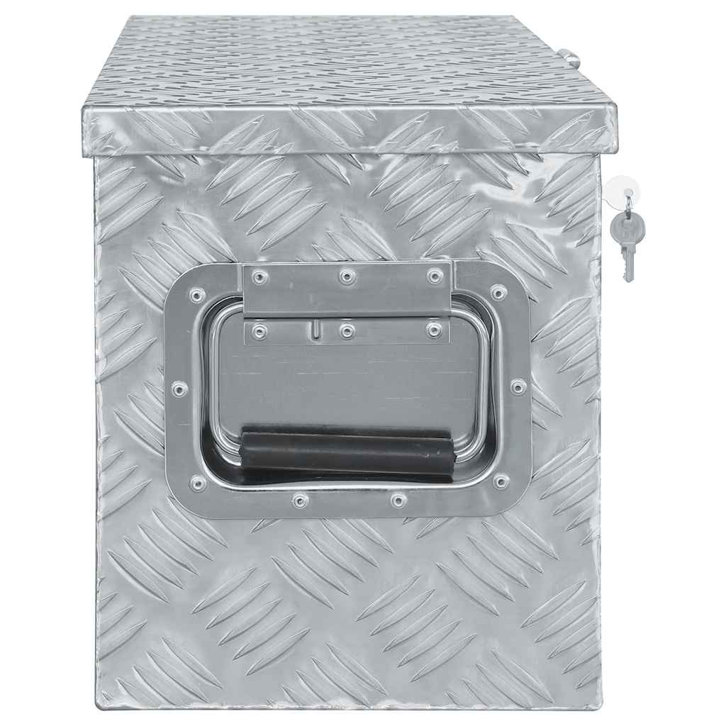 Aluminium Box 80x30x35 cm Silver