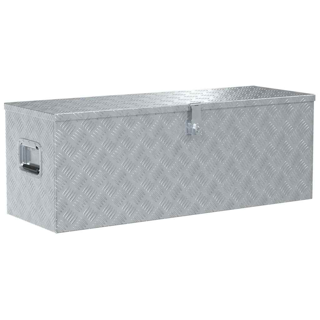 Aluminium Box 110.5x38.5x40 cm Silver