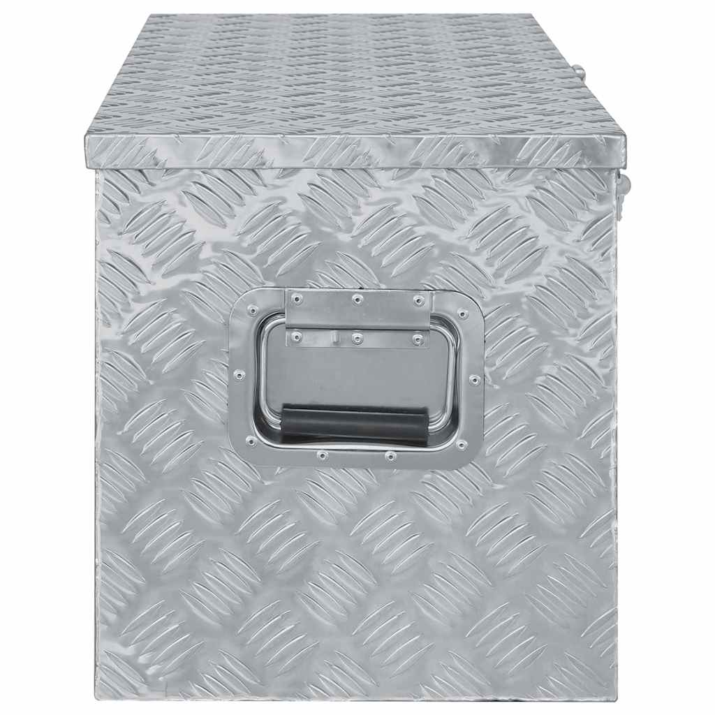 Aluminium Box 110.5x38.5x40 cm Silver