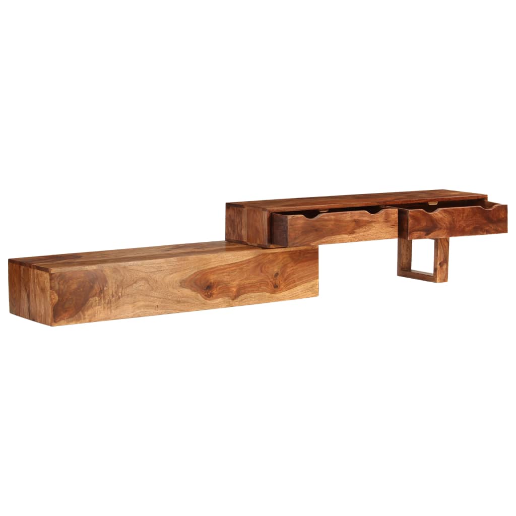 TV Cabinet Brown 200x30x35 cm Solid Wood Acacia