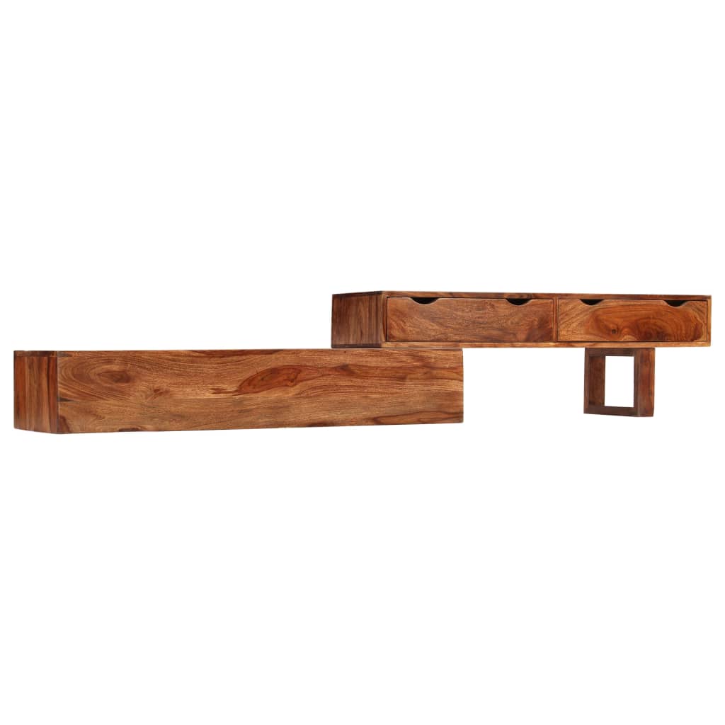 TV Cabinet Brown 200x30x35 cm Solid Wood Acacia