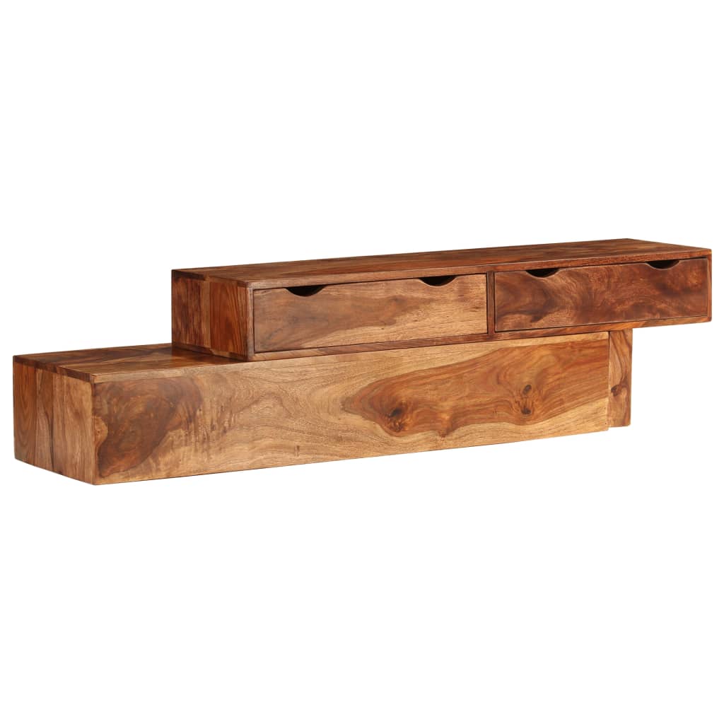TV Cabinet Brown 200x30x35 cm Solid Wood Acacia