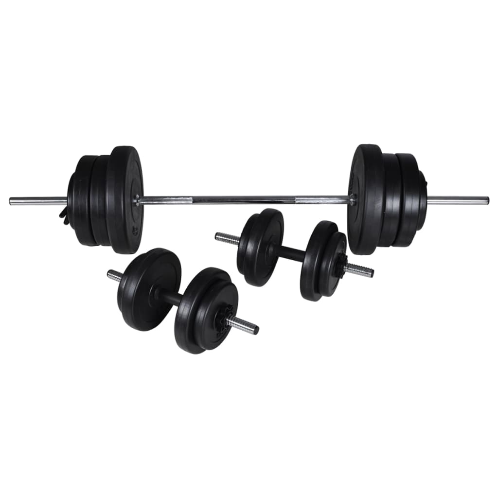 Weight Bench with Weight Rack&Barbell and Dumbbell Set 60.5kg