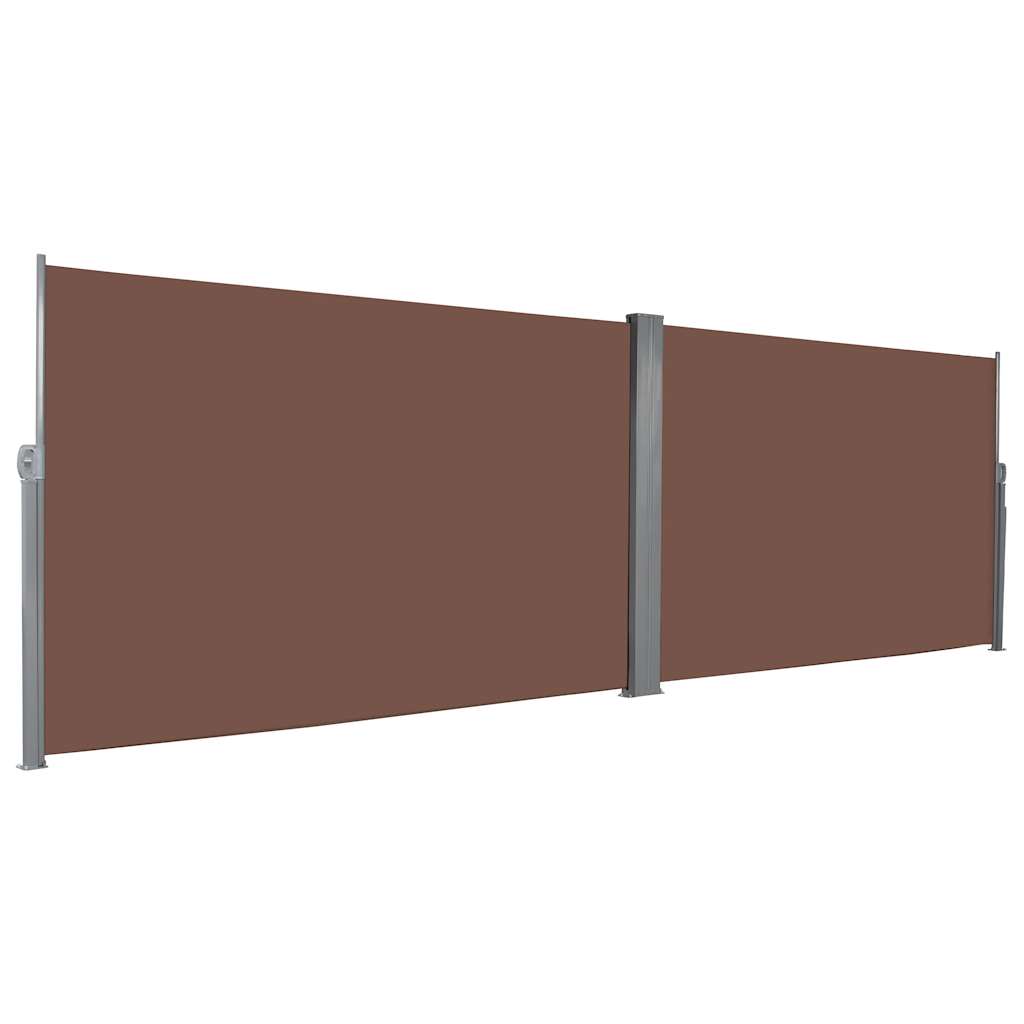 Retractable Side Awning 180x600 cm Brown