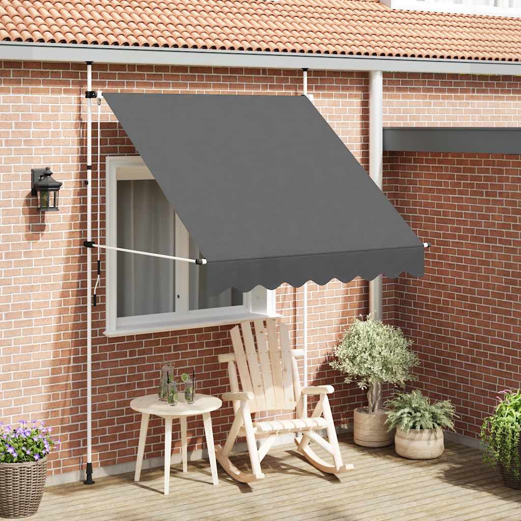 Manual Retractable Awning 200 cm Anthracite