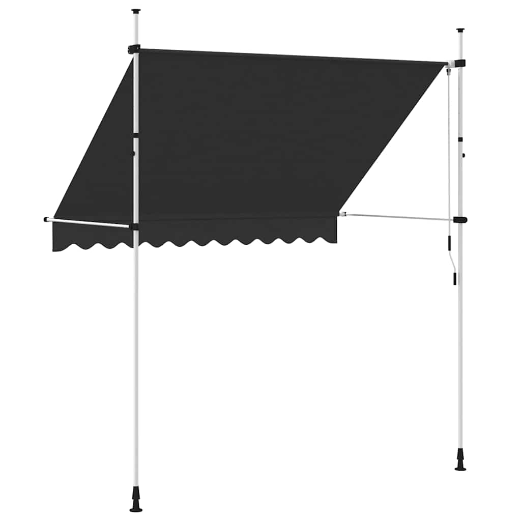 Manual Retractable Awning 250 cm Anthracite