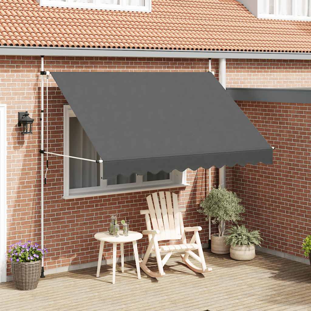 Manual Retractable Awning 300 cm Anthracite