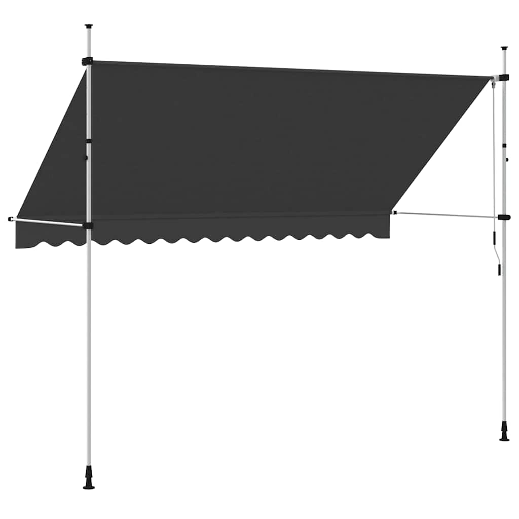 Manual Retractable Awning 350 cm Anthracite