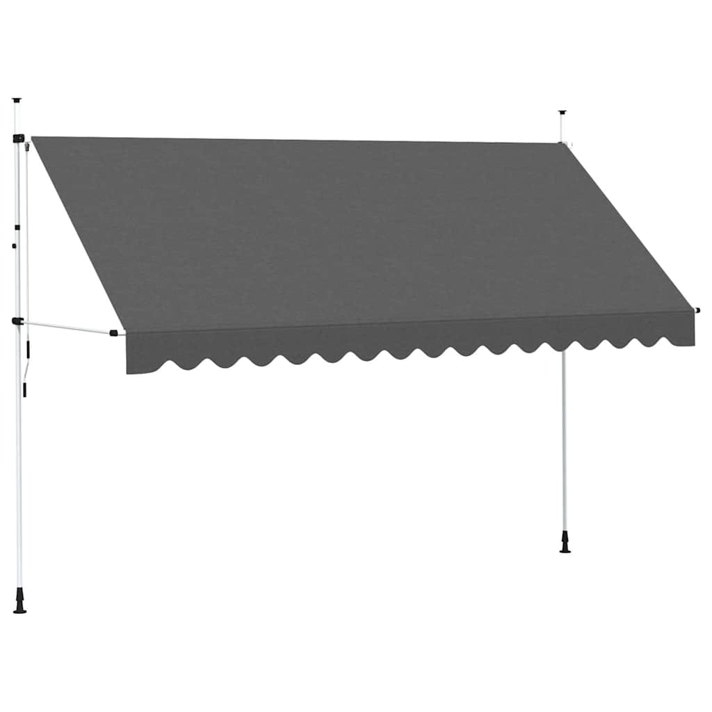 Manual Retractable Awning 400 cm Anthracite