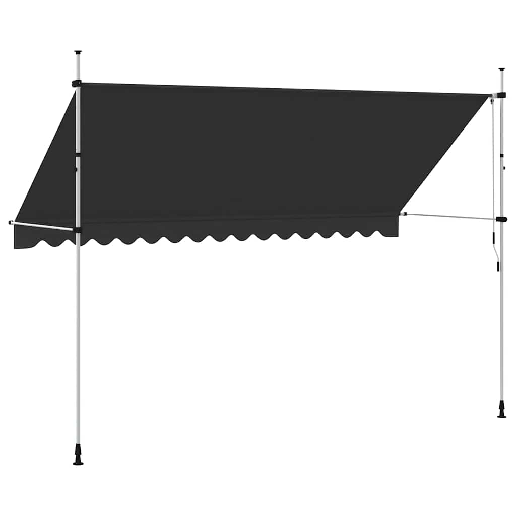 Manual Retractable Awning 400 cm Anthracite