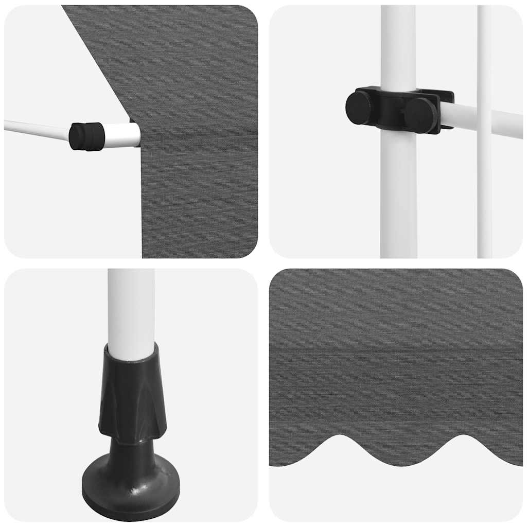 Manual Retractable Awning 400 cm Anthracite