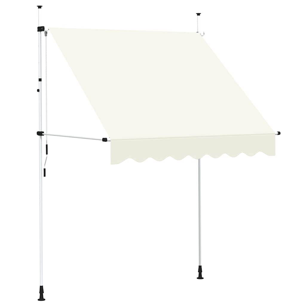 Manual Retractable Awning 200 cm Cream