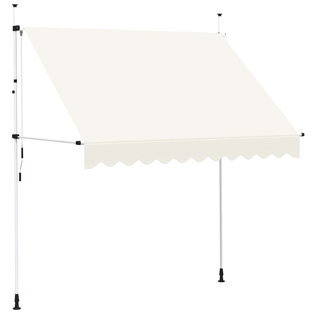 Manual Retractable Awning 250 cm Cream