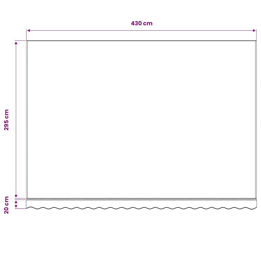 Awning Replacement Fabric Cream 450x300 cm Polyester