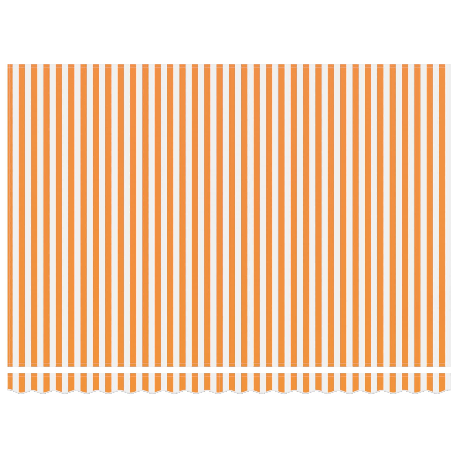 Awning Replacement Fabric Orange and White 500x300 cm Polyester