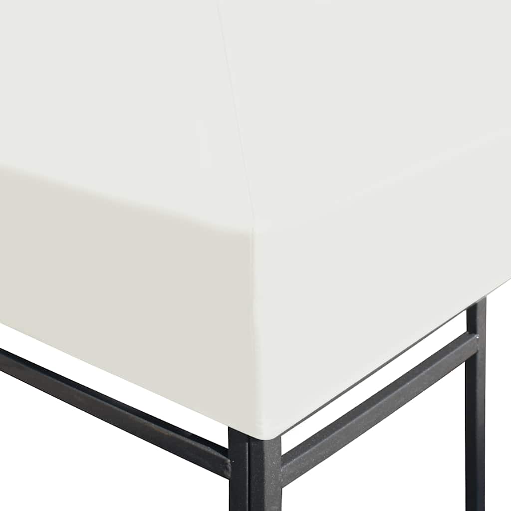 Gazebo Top Cover 310 g/m² 4x3 m Cream White