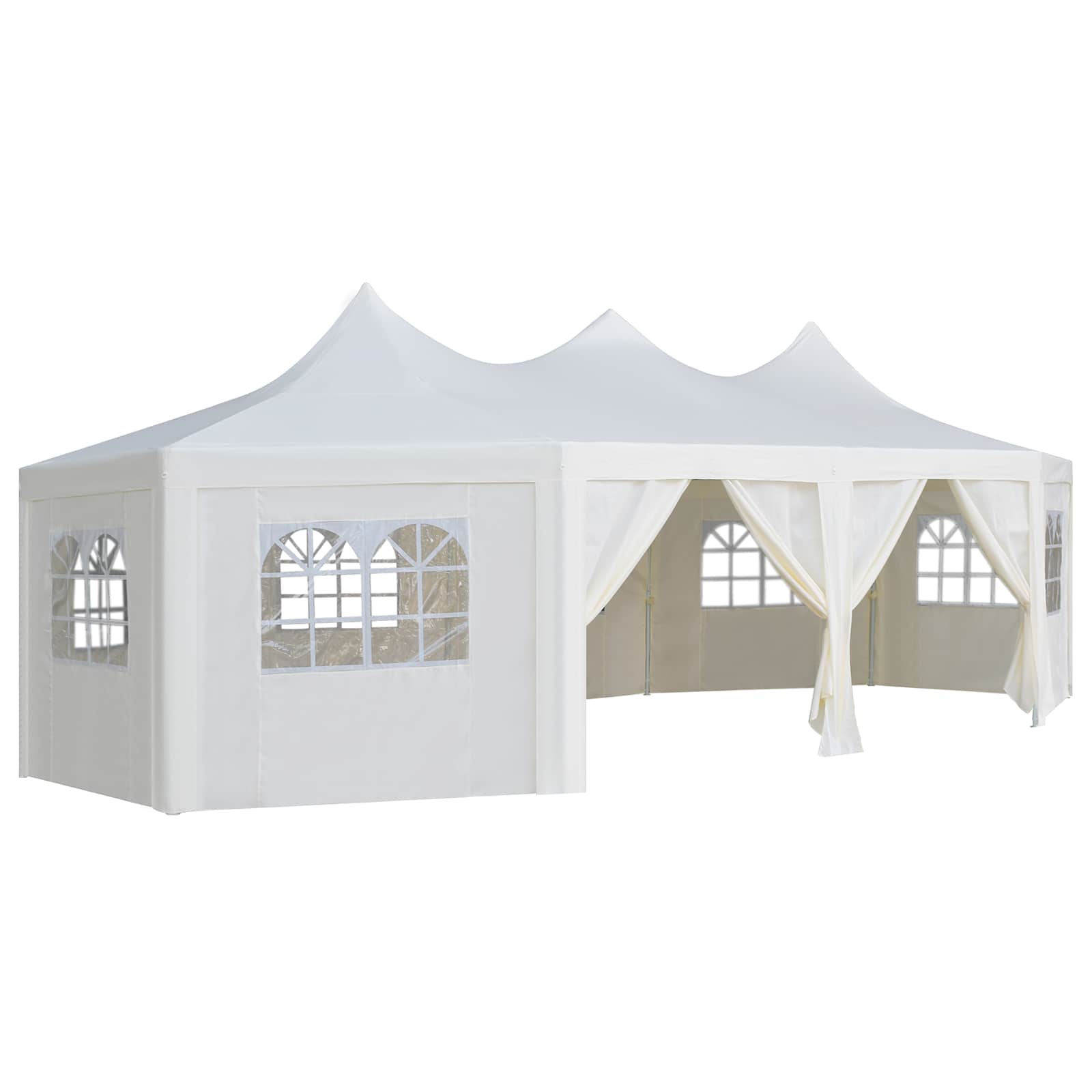 Gazebo fabric White 448 x 320 cm Polyester