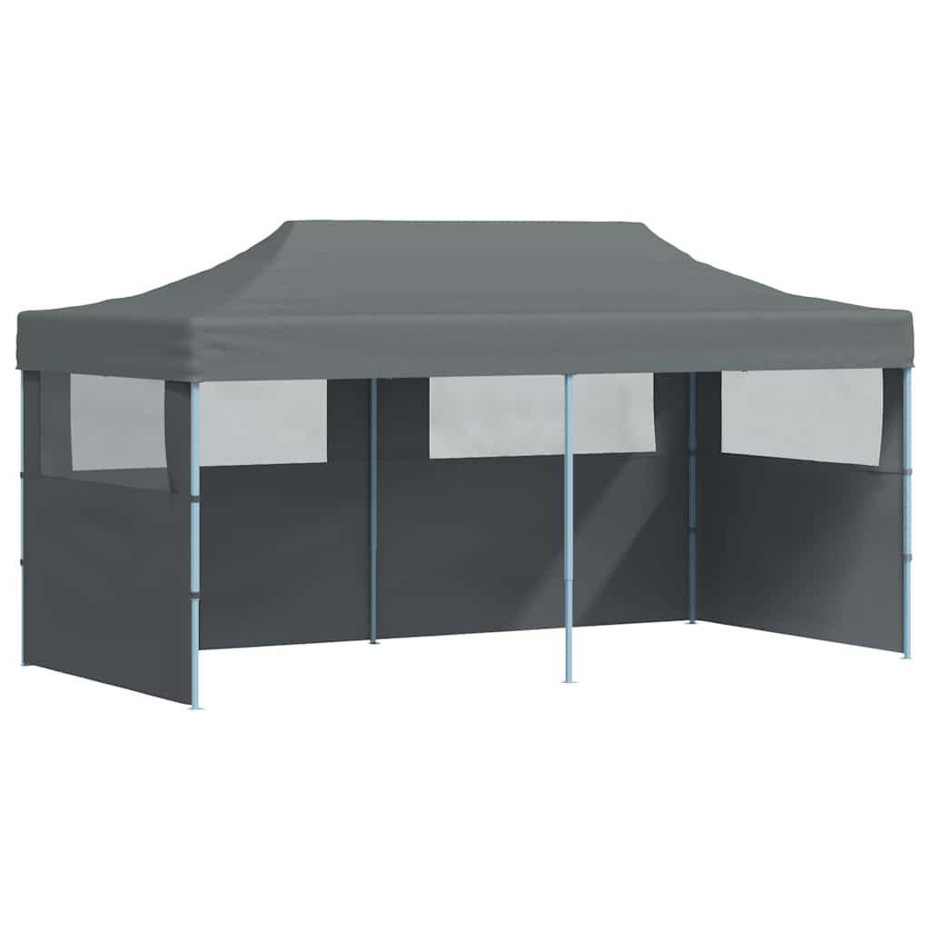 Folding Pop-up Partytent with Sidewalls 3x6 m Anthracite