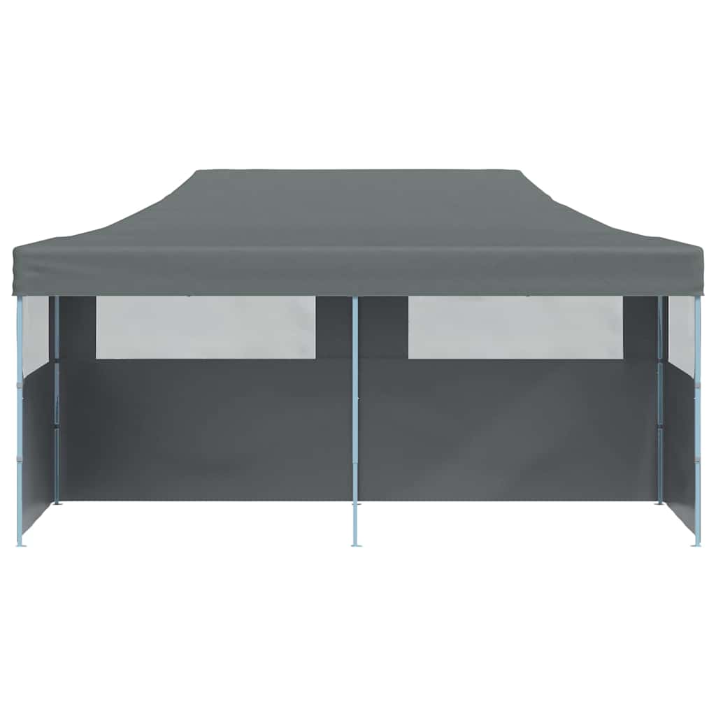 Folding Pop-up Partytent with Sidewalls 3x6 m Anthracite