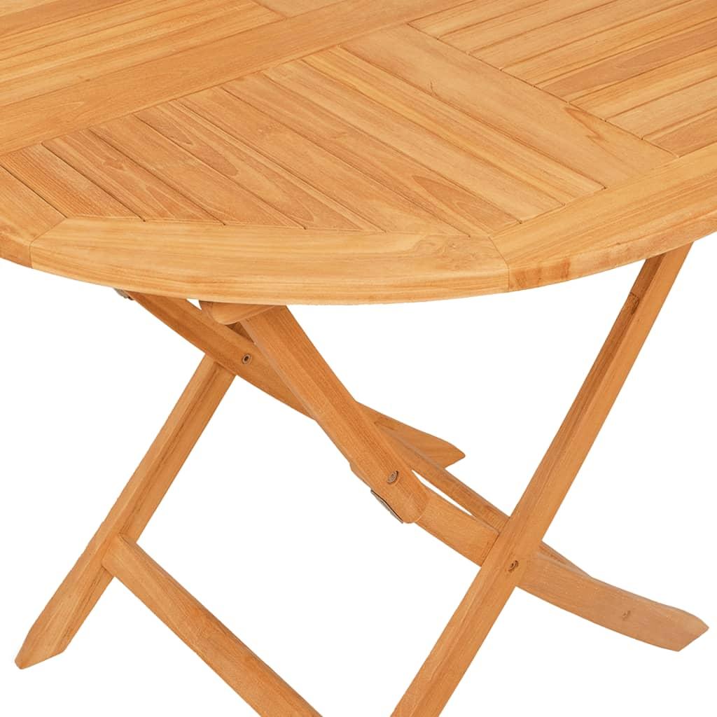 Folding Garden Table 85x76 cm Solid Teak Wood