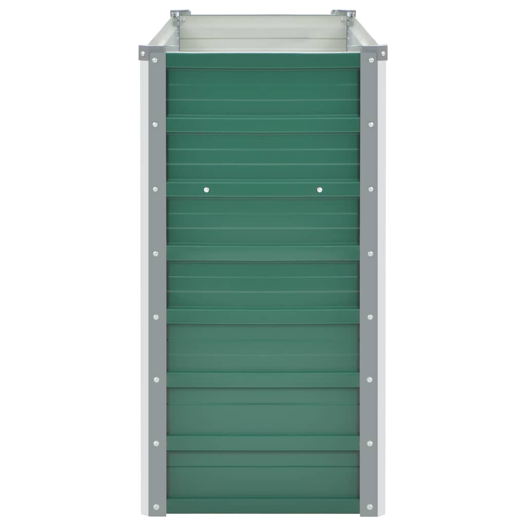 Garden Raised Bed Galvanised Steel 100x40x77 cm Green