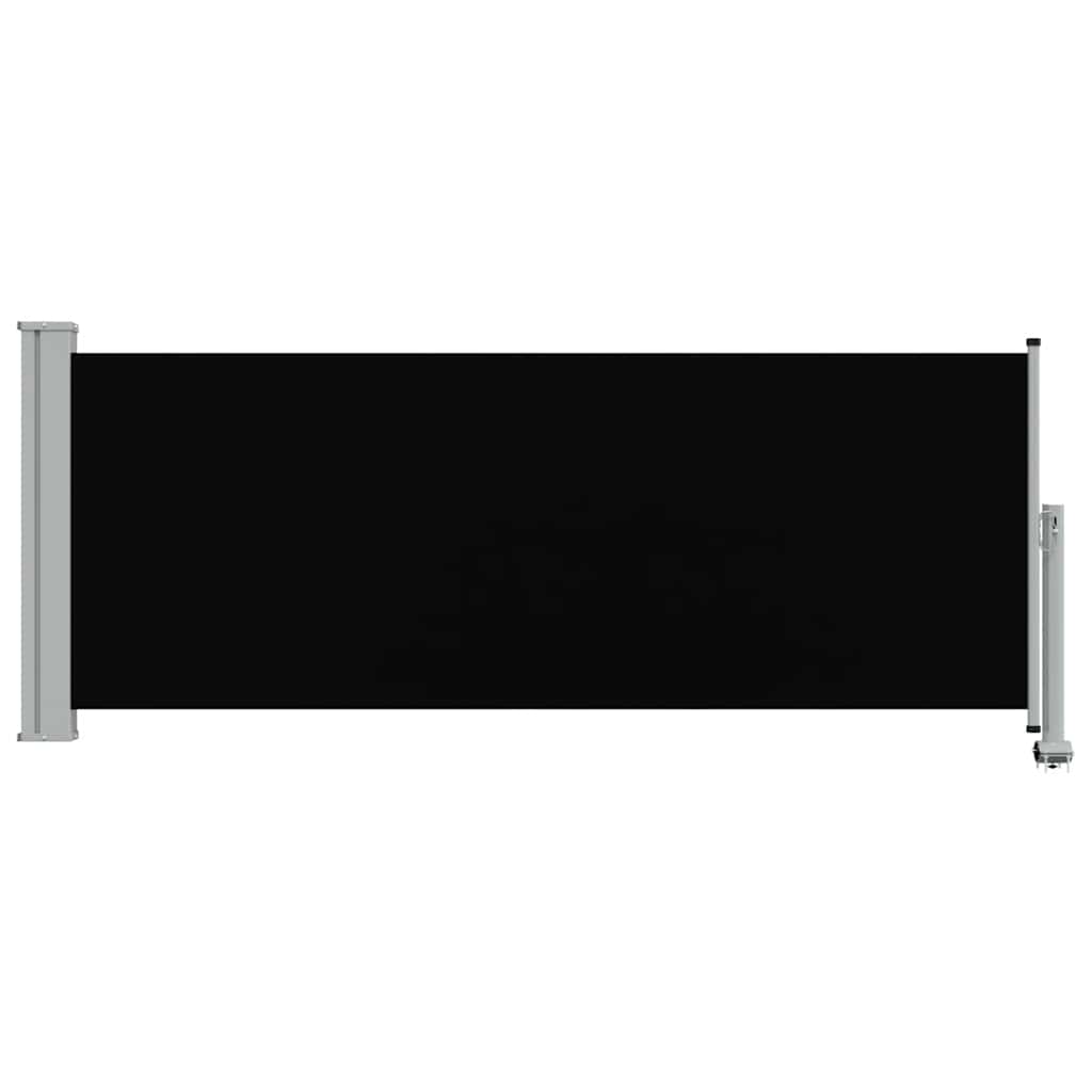 Patio Retractable Side Awning 100 x 300 cm Black