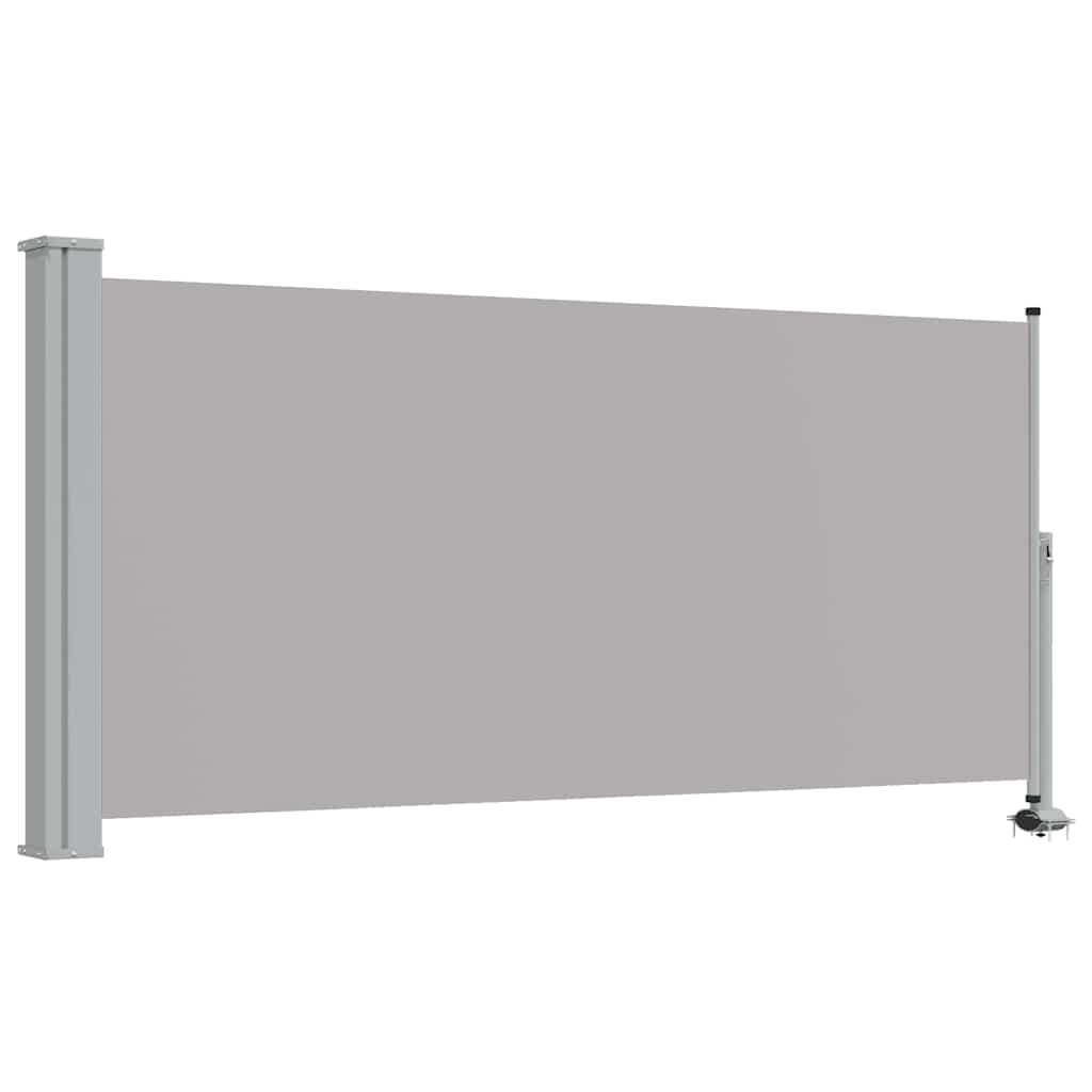 Patio Retractable Side Awning 120 x 300 cm Grey