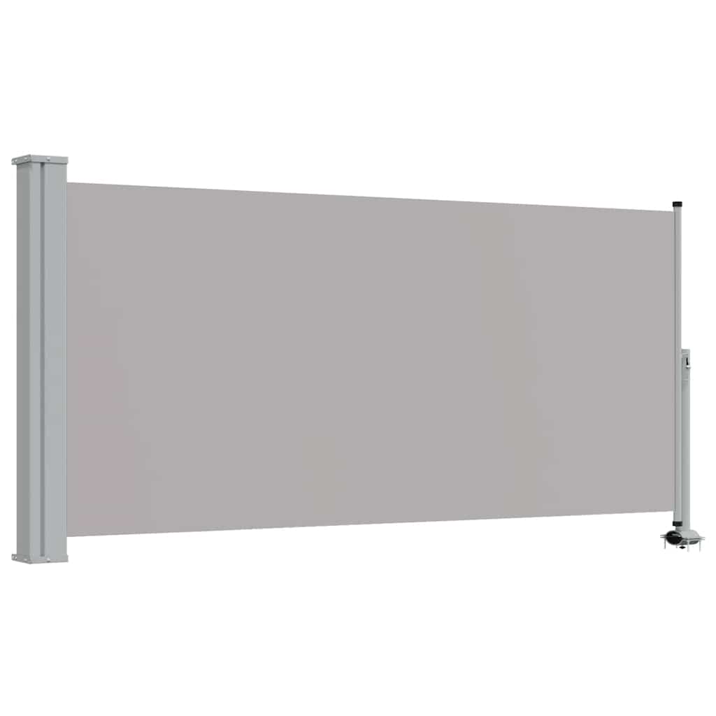 Patio Retractable Side Awning 120 x 300 cm Grey
