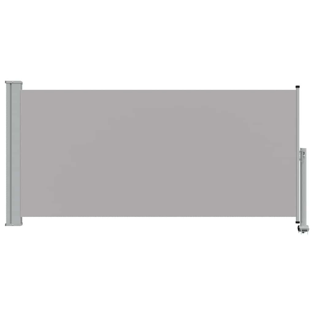 Patio Retractable Side Awning 120 x 300 cm Grey