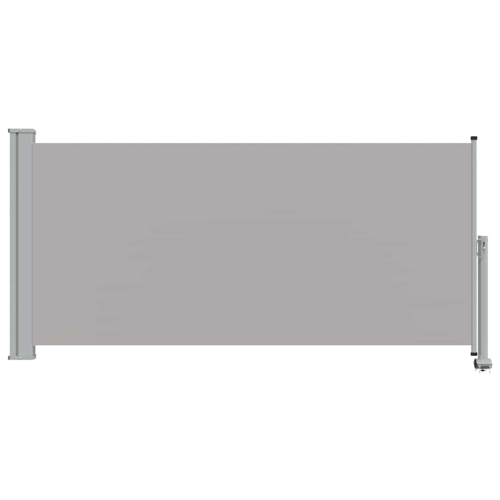 Patio Retractable Side Awning 120 x 300 cm Grey