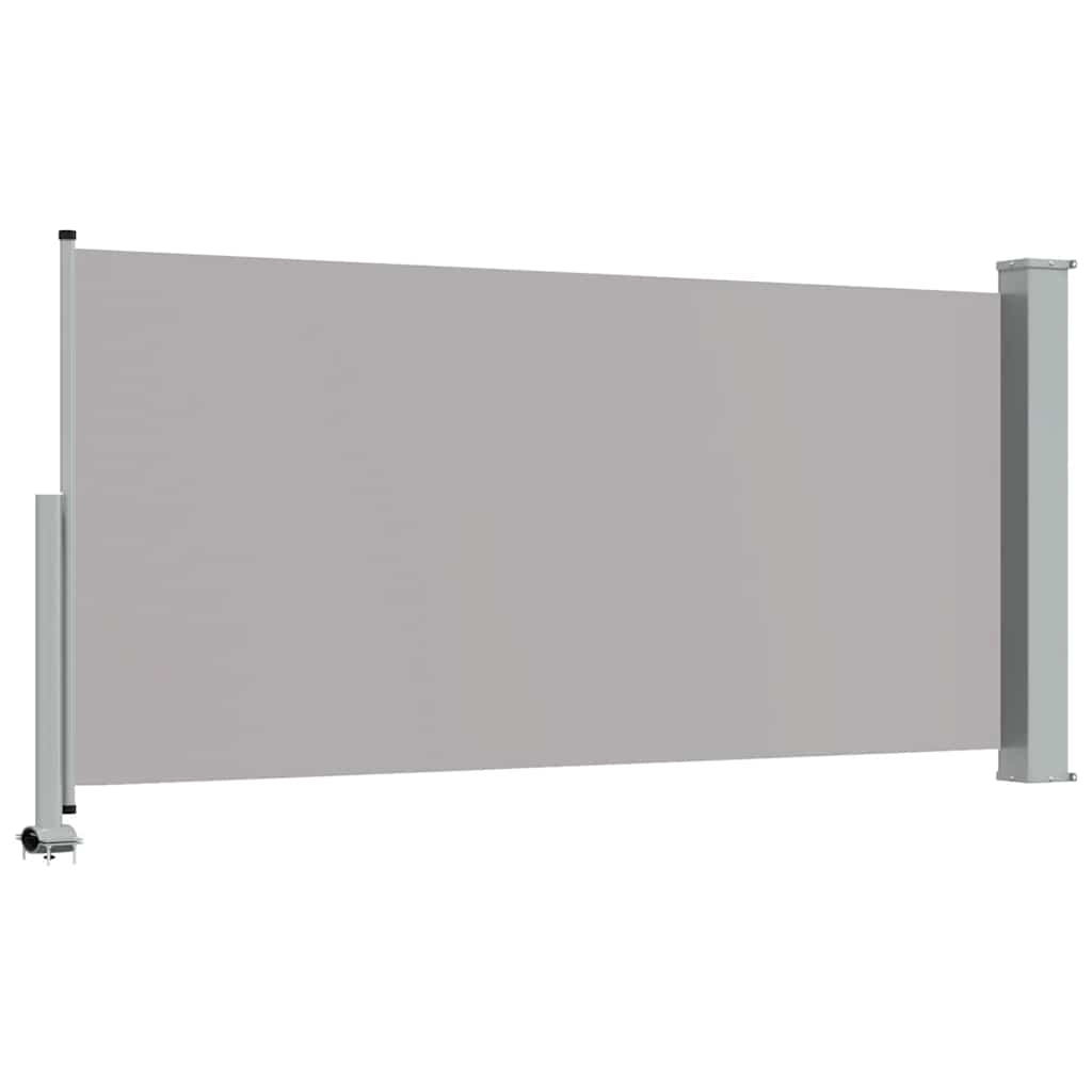 Patio Retractable Side Awning 120 x 300 cm Grey