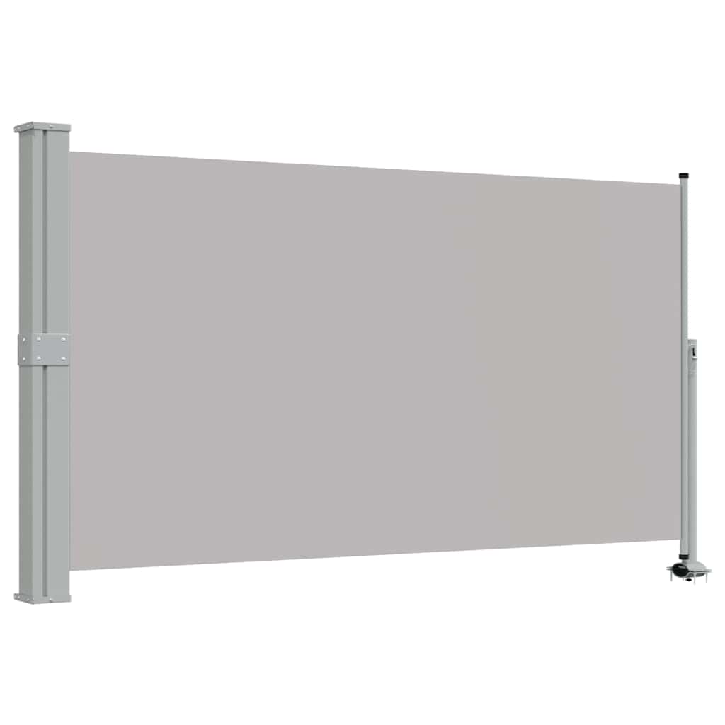 Patio Retractable Side Awning 140 x 300 cm Grey