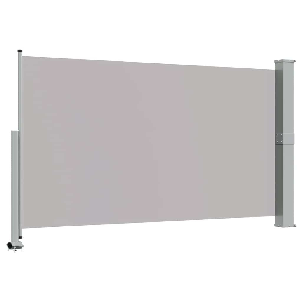 Patio Retractable Side Awning 140 x 300 cm Grey