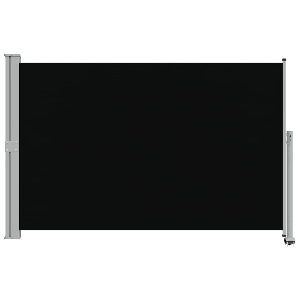Patio Retractable Side Awning 160 x 300 cm Black