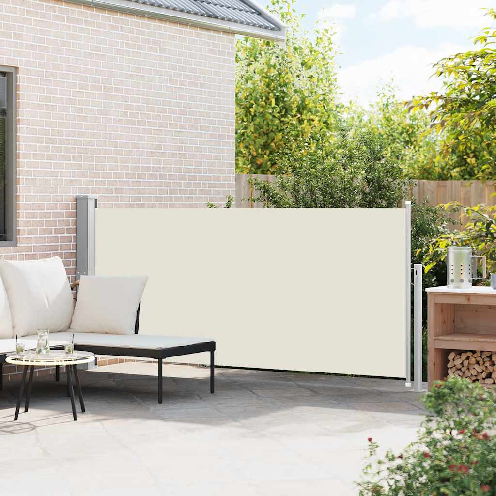 Retractable Side Awning 140 x 300 cm Cream