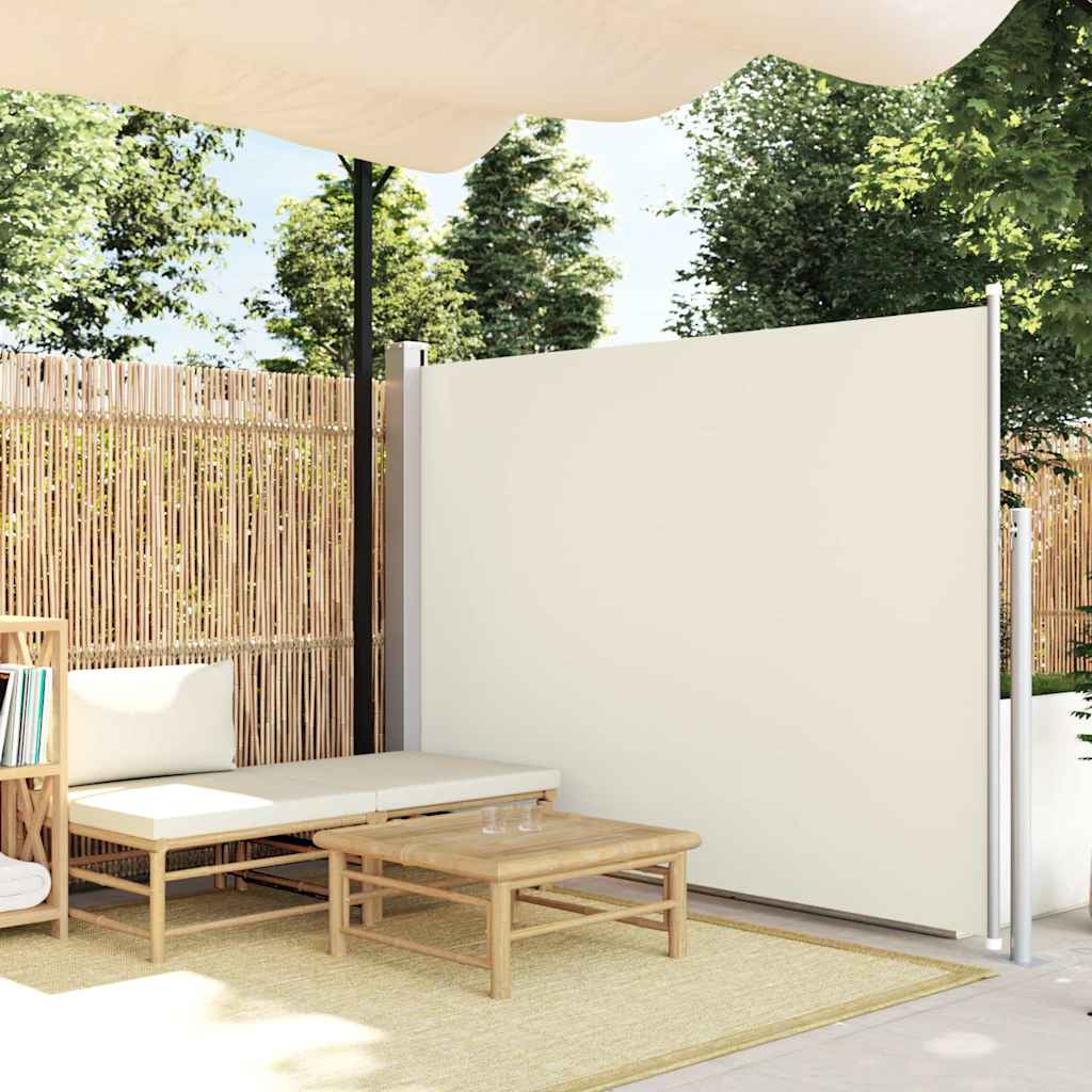 Retractable Side Awning 140 x 300 cm Cream