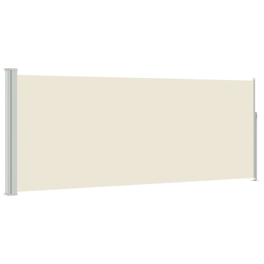 Retractable Side Awning 120 x 300 cm Cream