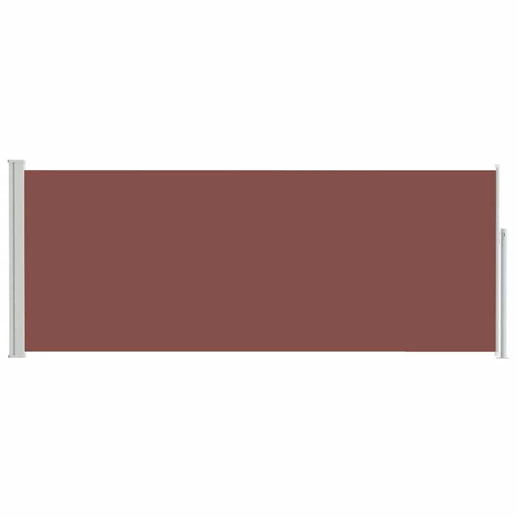 Retractable Side Awning 120 x 300 cm Brown