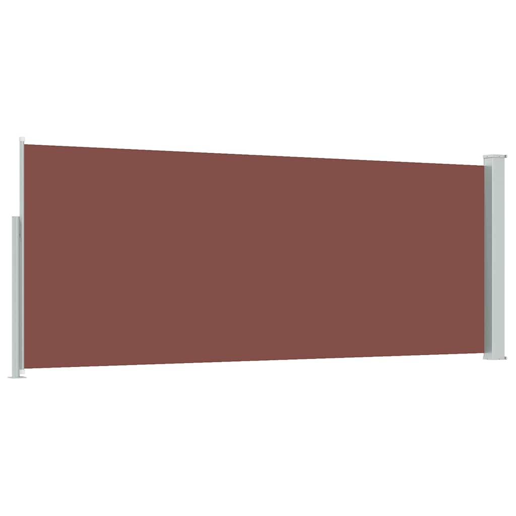 Retractable Side Awning 117x314 cm Brown