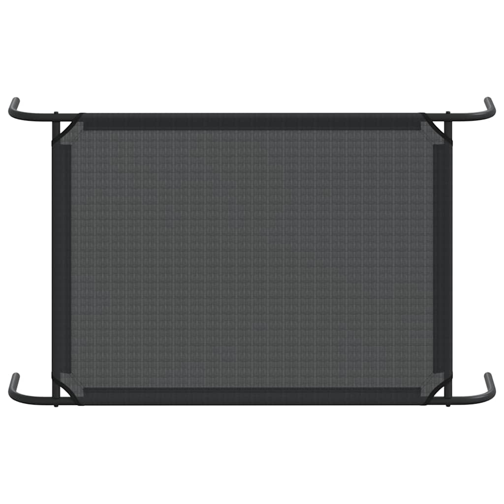Elevated Dog Bed Black L Textilene