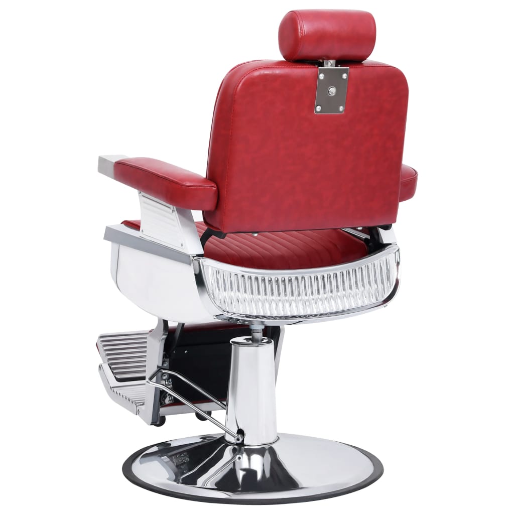 Barber Chair Red 68x69x116 cm Faux Leather