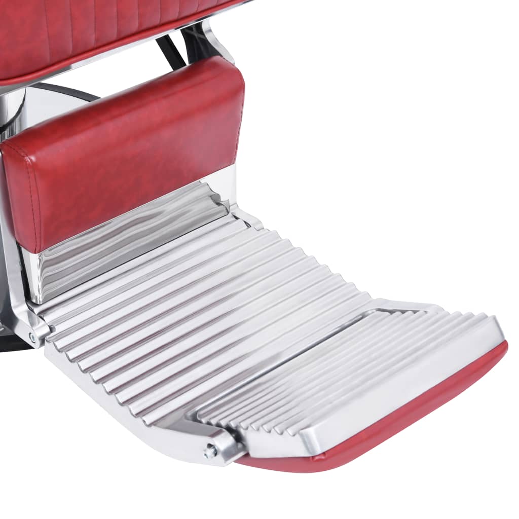 Barber Chair Red 68x69x116 cm Faux Leather