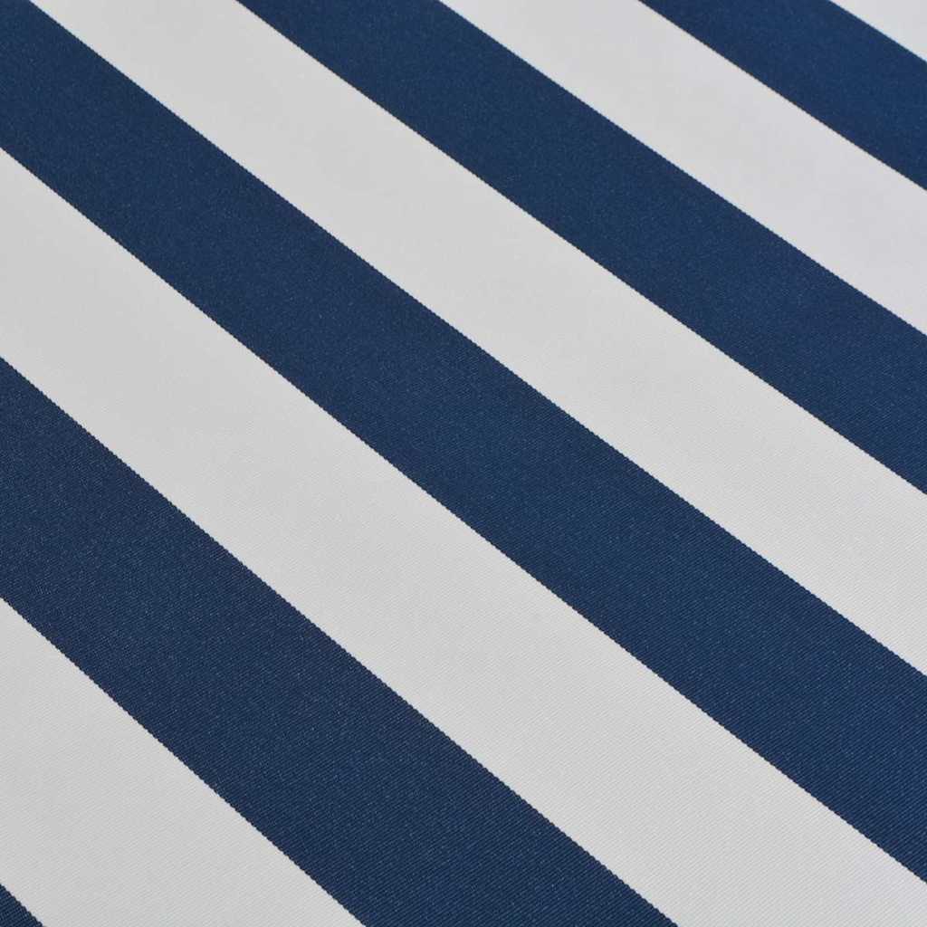 Folding Awning Manual Operated 400 cm Blue/White