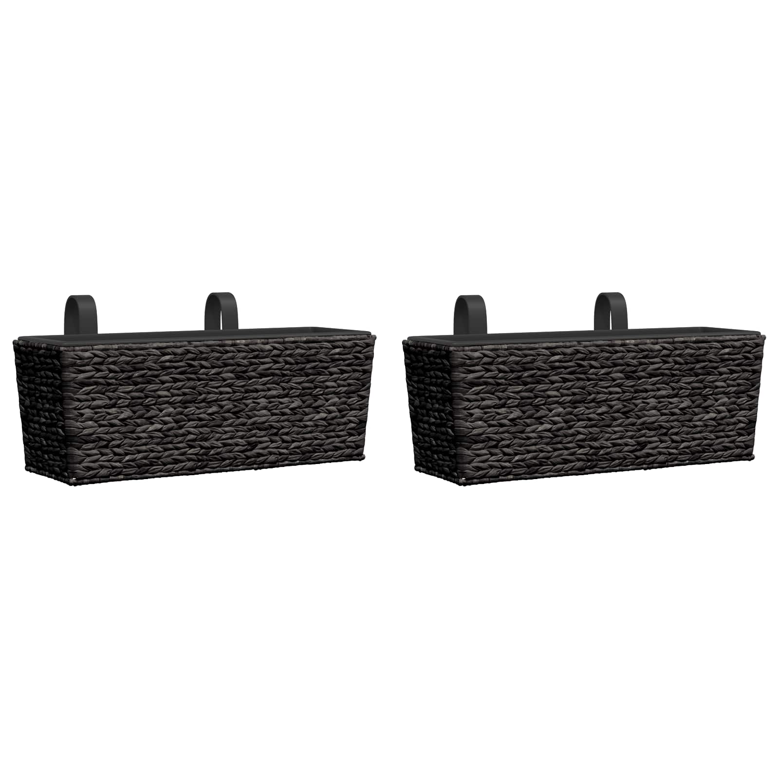 Planters 2 pcs Water Hyacinth Black