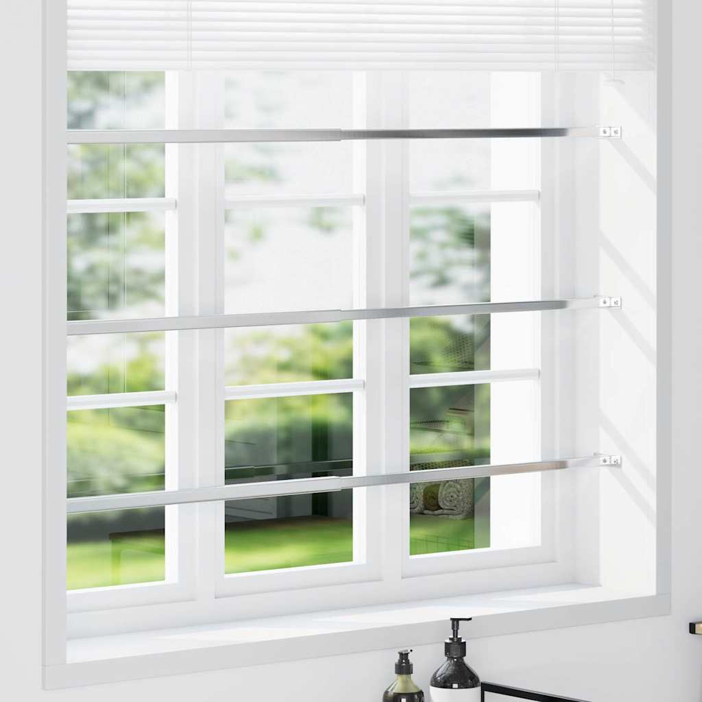 Adjustable Security Window Bars 3 pcs 710-1200 mm