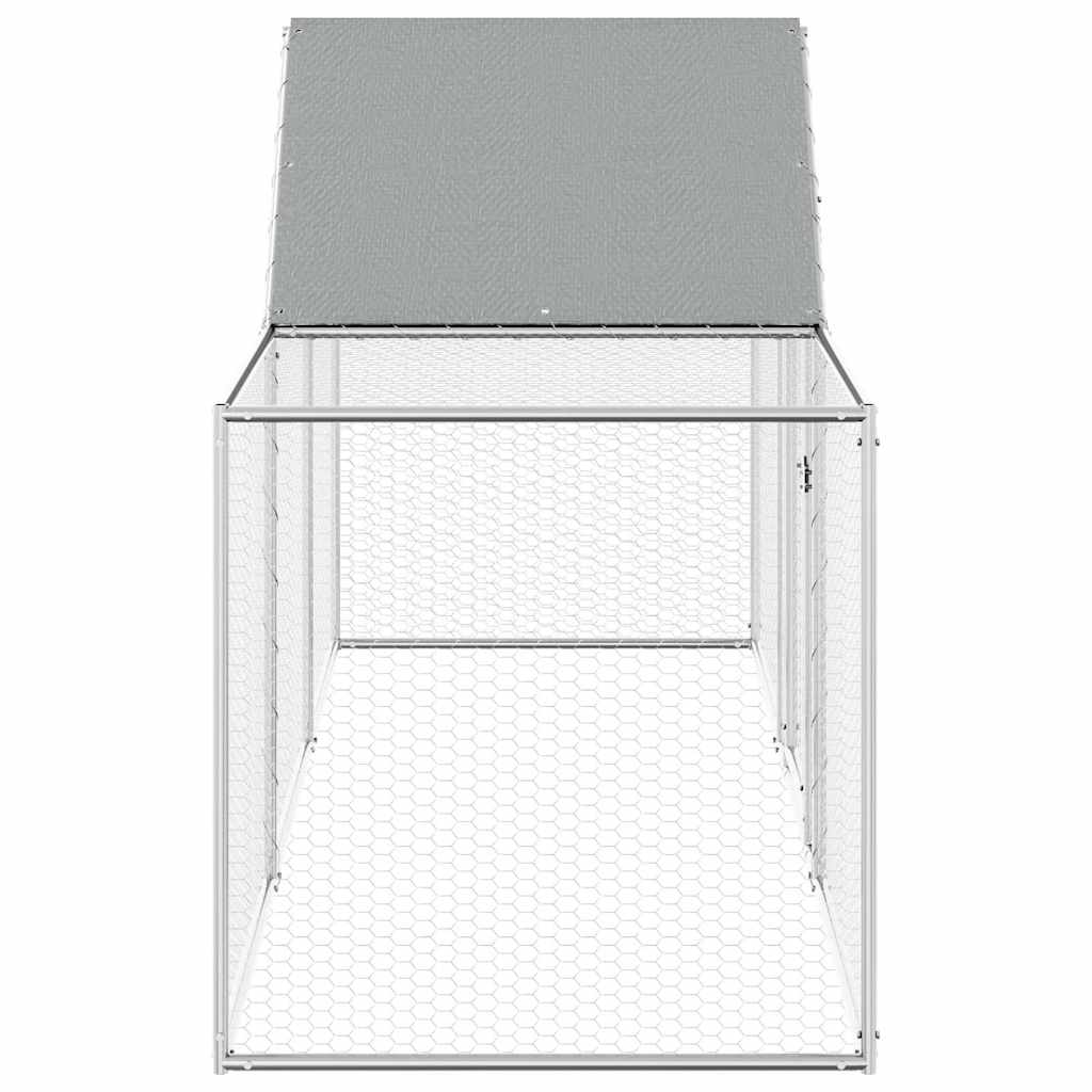 Chicken Coop 3x1x1.5 m Galvanised Steel